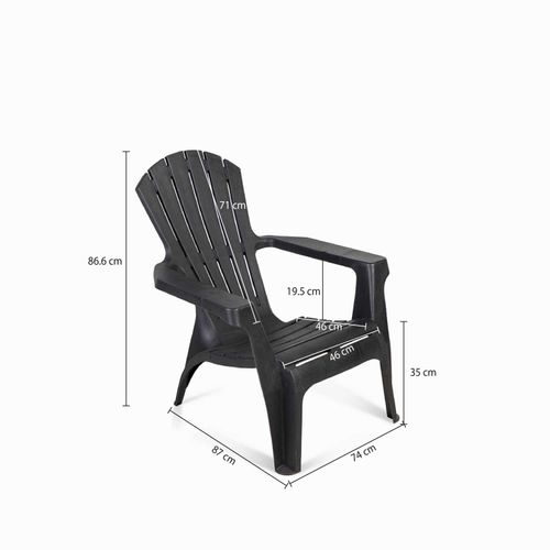 Silla palermo negra 89x74x86