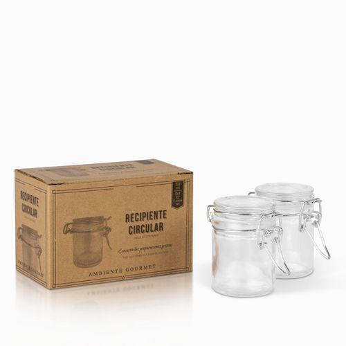 Recipiente  circular 50 ml set x 2