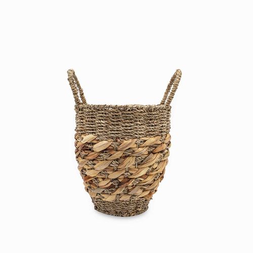 Canasta Kalum fibra natural s 26x24cm