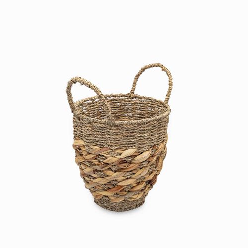 Canasta Kalum fibra natural s 26x24cm