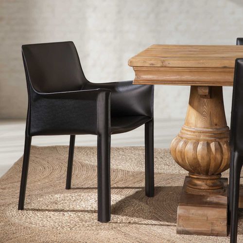 Silla verona brazos negra