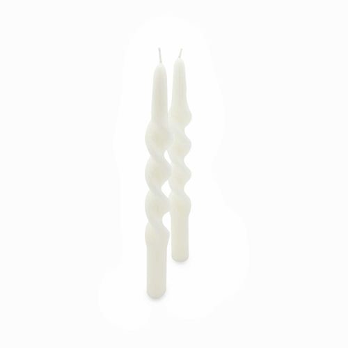 Velas Torcha ivory 25cm set x2