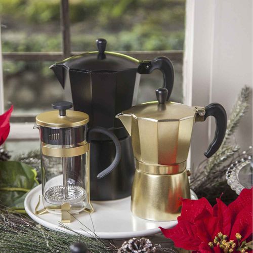 Cafetera Moka 12 tazas negra