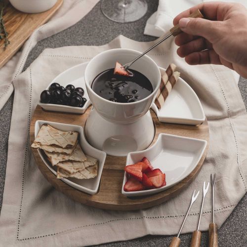 Set para fondue con pinchos