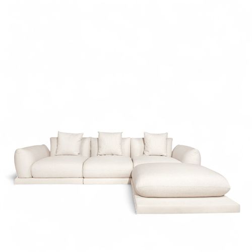 Seccional Alaska beige 78x220x100