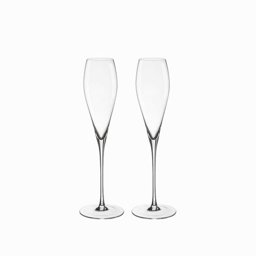 Copa champaña tulipán en cristal 200ml setx2