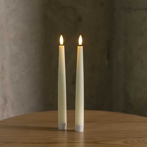Velas led largas 22cm set x2