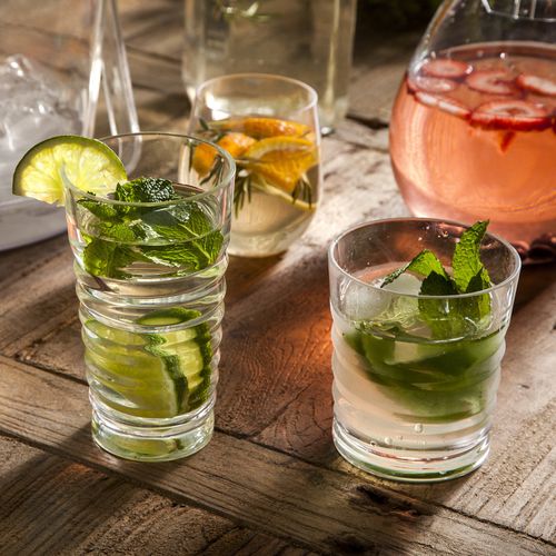 Vaso corto estriado 485ml