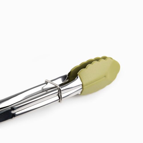 Mini pinza acero y silicona 18cm