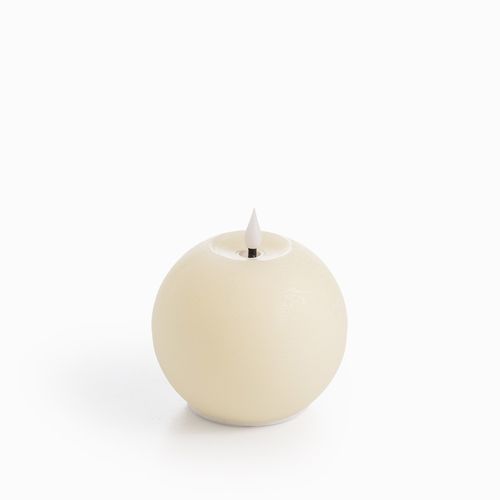 Vela led bola verde 8.5cmx10cm