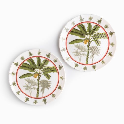 Plato Palmeras 26 cm set x2