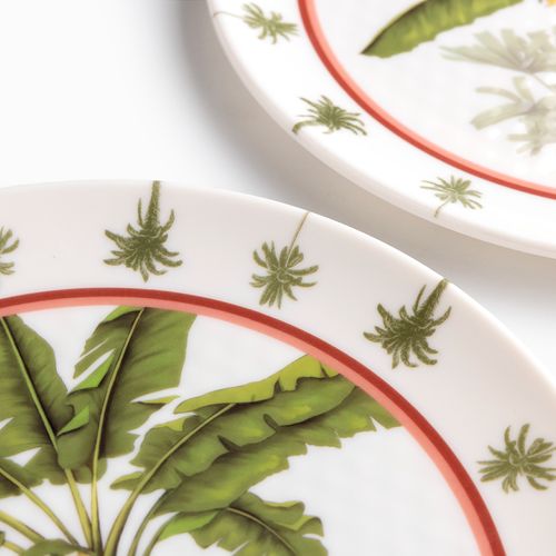 Plato Palmeras 26 cm set x2