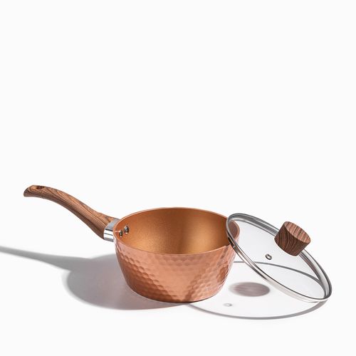 Olla con mango largo destro copper 18 cm