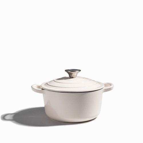 Olla blanca en hierro fundido 20cm