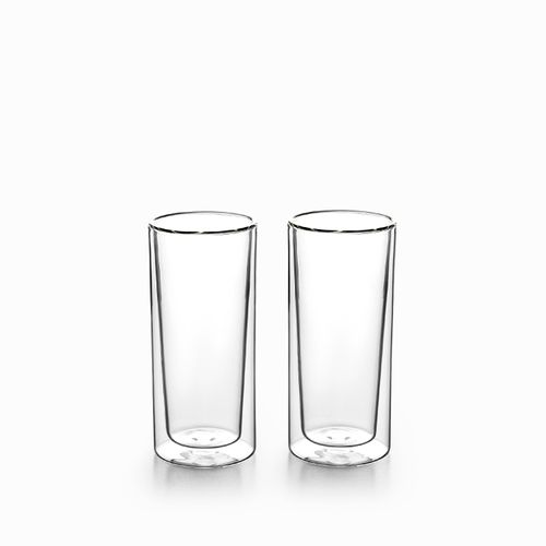 Vaso doble pared recto 400ml set x2