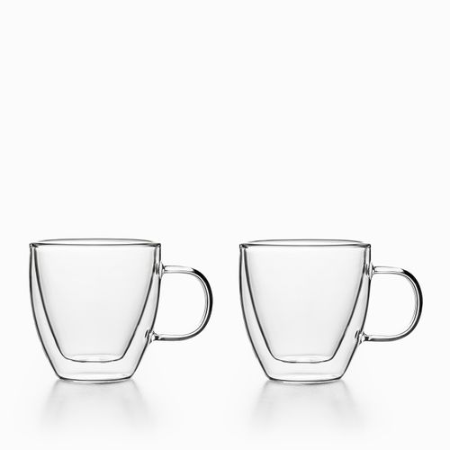 Mug alto doble pared 160ml set x2