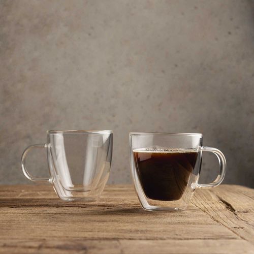 Mug alto doble pared 160ml set x2