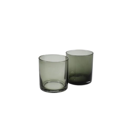 Vaso corto gris set x 2