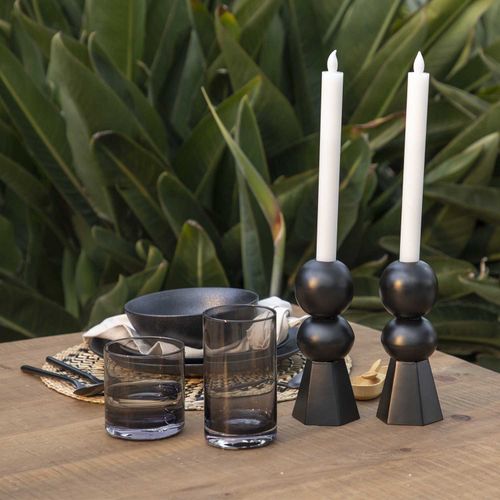 Vaso corto gris set x 2