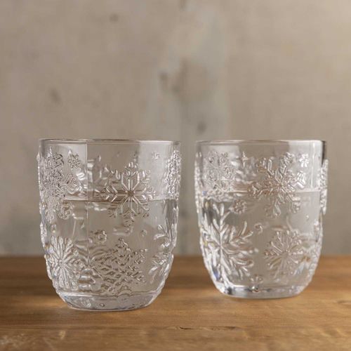 Vaso snowflake 340ml setx2