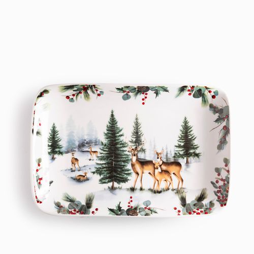 Bandeja Navidad Silvestre Forest 32cm