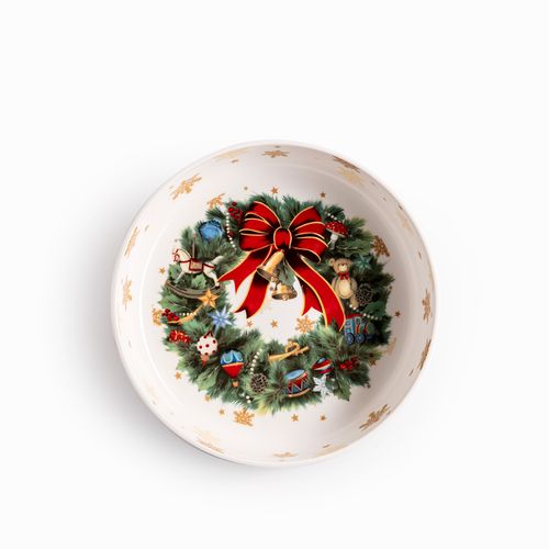 Tazón noche buena snow crown 24cm