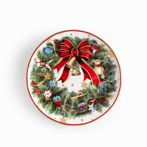 Plato base noche buena snow crown