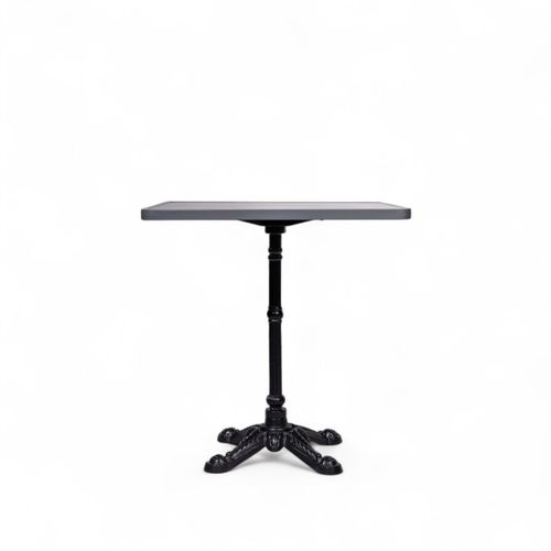 Mesa de comedor gris oscuro pata hierro 72x70x70