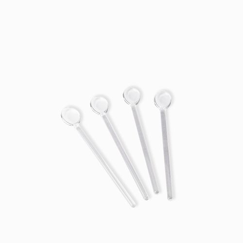 Cucharas pequenas en vidrio setx4