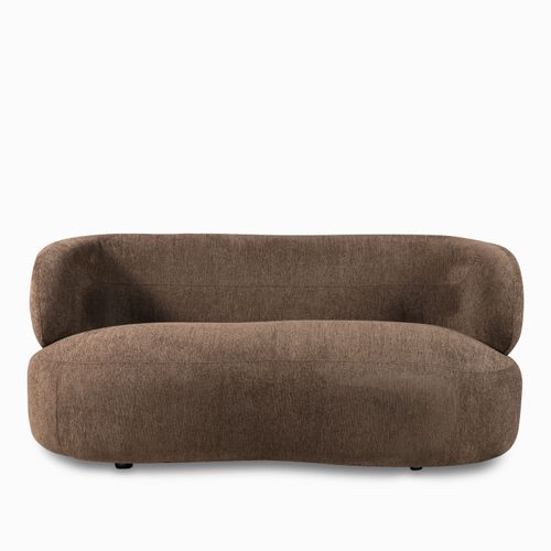 Sofá 2 puestos Emilia chocolate 78x231x91 cm