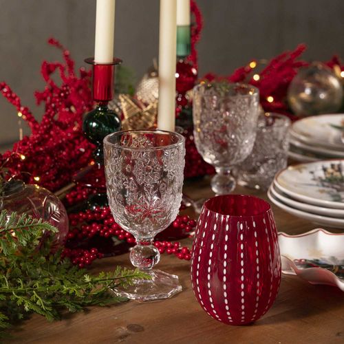 Vaso perle rojo 530ml setx2