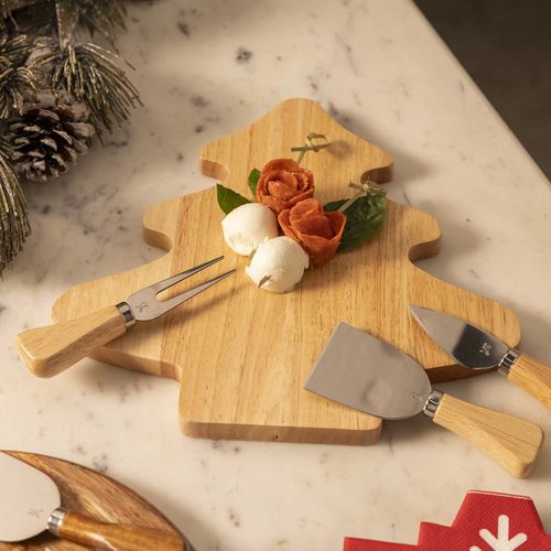 Set para quesos arbol de navidad