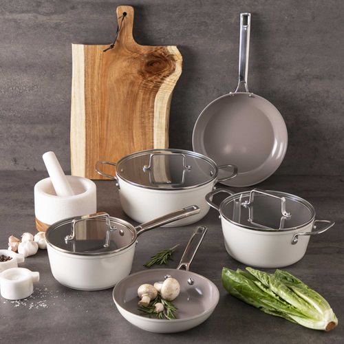 Set de ollas marfil 8pcs