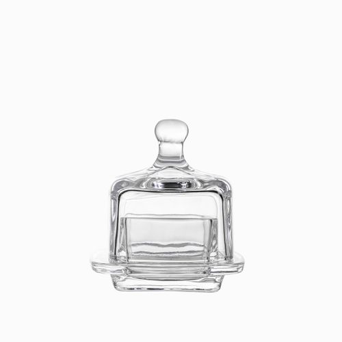 Mantequillera personal vidrio