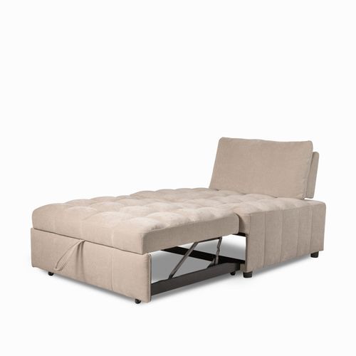 Sofá cama Foster individual beige 89x110x105