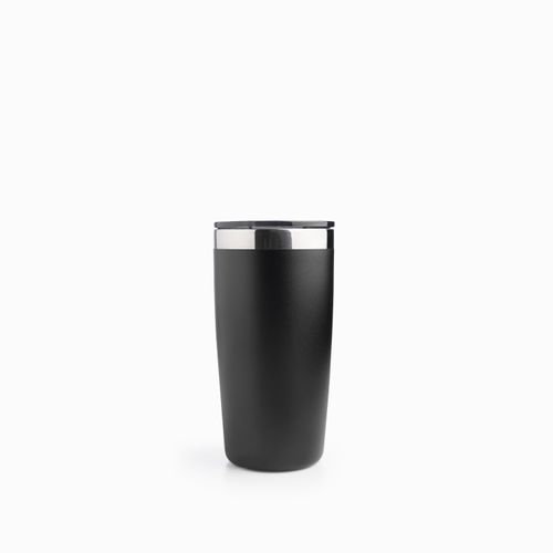 Vaso doble pared en acero negro 320ml