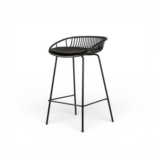Silla Lodi negra counter SH 65cm