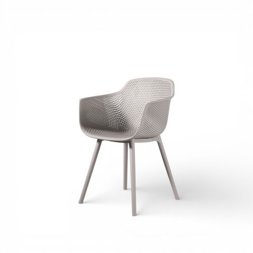Silla Bavaro brazos gris