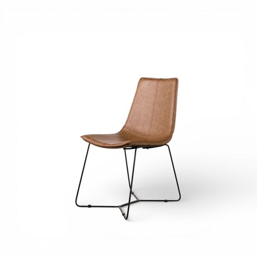 Silla de comedor Slope camel