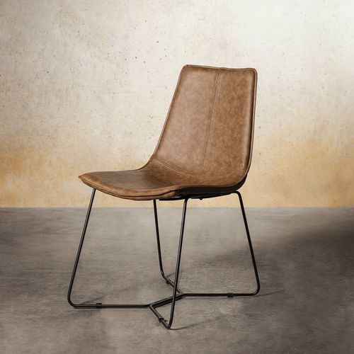 Silla de comedor Slope camel