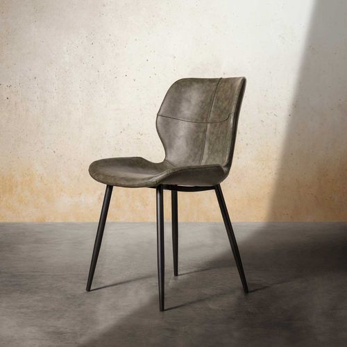 Silla de comedor Beni verde