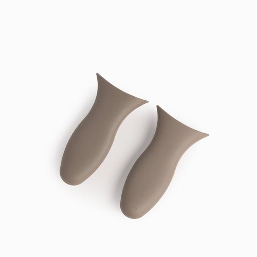 Mango silicona gris set x2