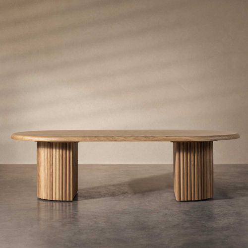 Mesa centro Pensilvania ovalada 36x130x70