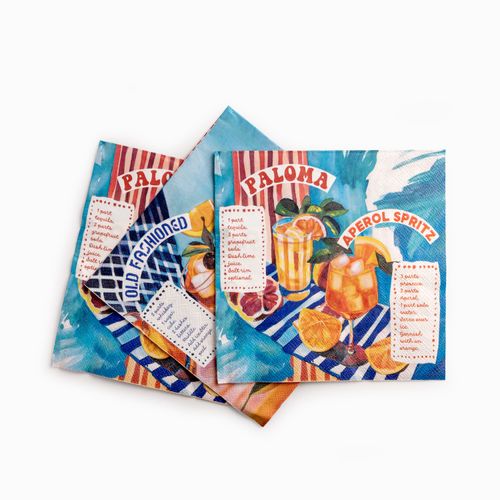 Servilletas cocteles set x20