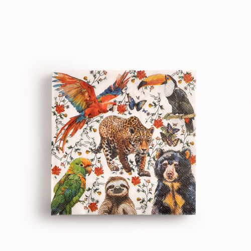Servilletas Tesoro Jungla set x20