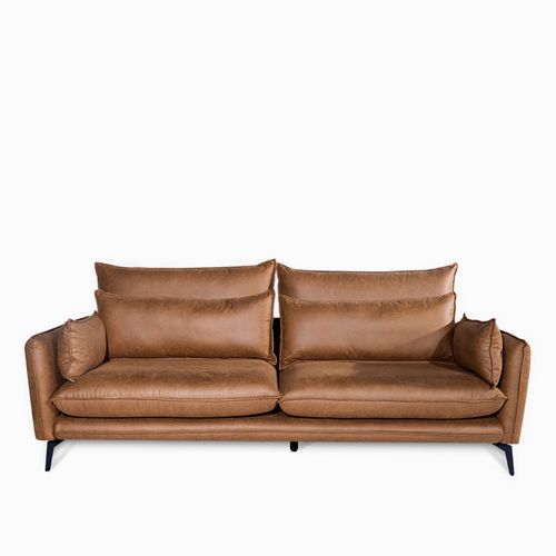 Sofá 3 puestos Alina café