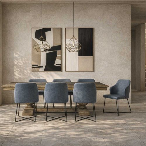 Silla comedor alden azul