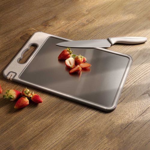 Tabla para picar en plástico y acero