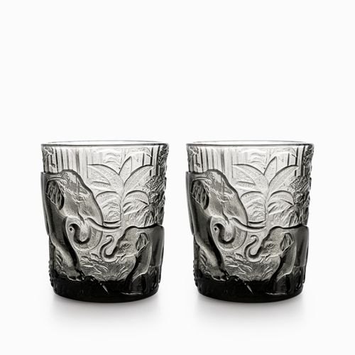 Vaso elefante gris 330ml set x2