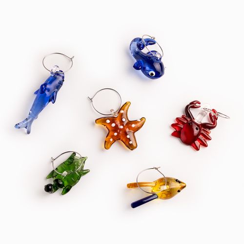 Identificadores de copas marino set x6